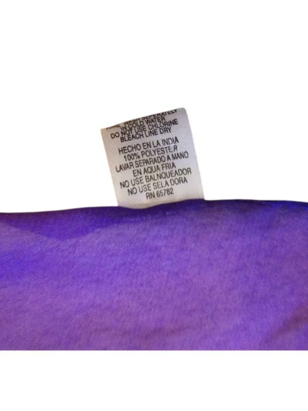 Peppermint Bay Women Long Scarf Purple Blue Palm Tree Print Archival Statement